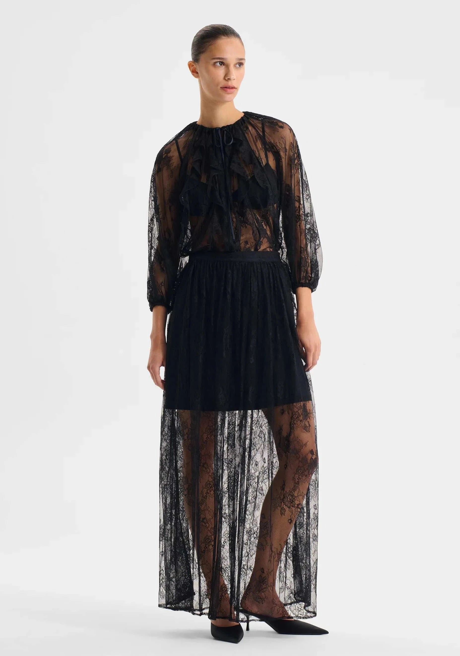 Morrison Bijoux Lace Blouse Black