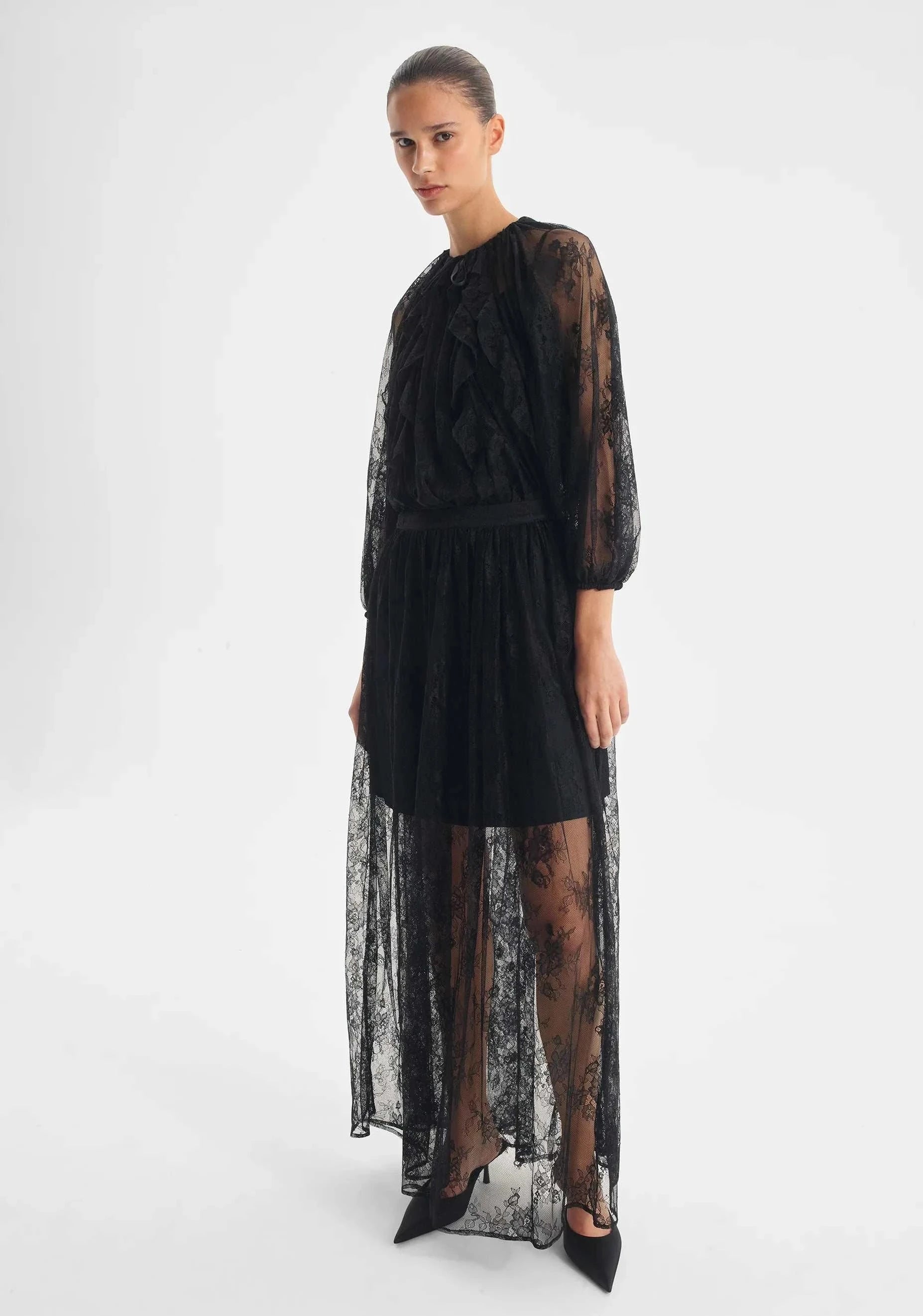 Morrison Bijoux Lace Blouse Black