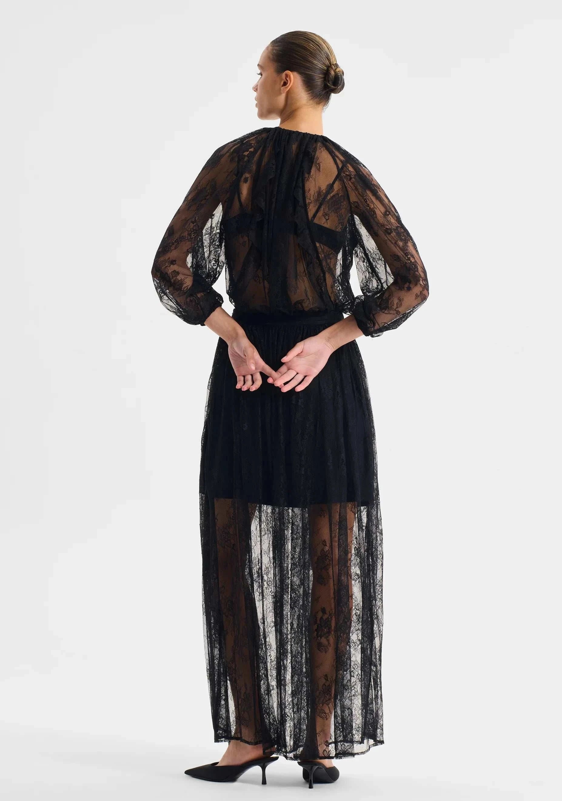 Morrison Bijoux Lace Blouse Black