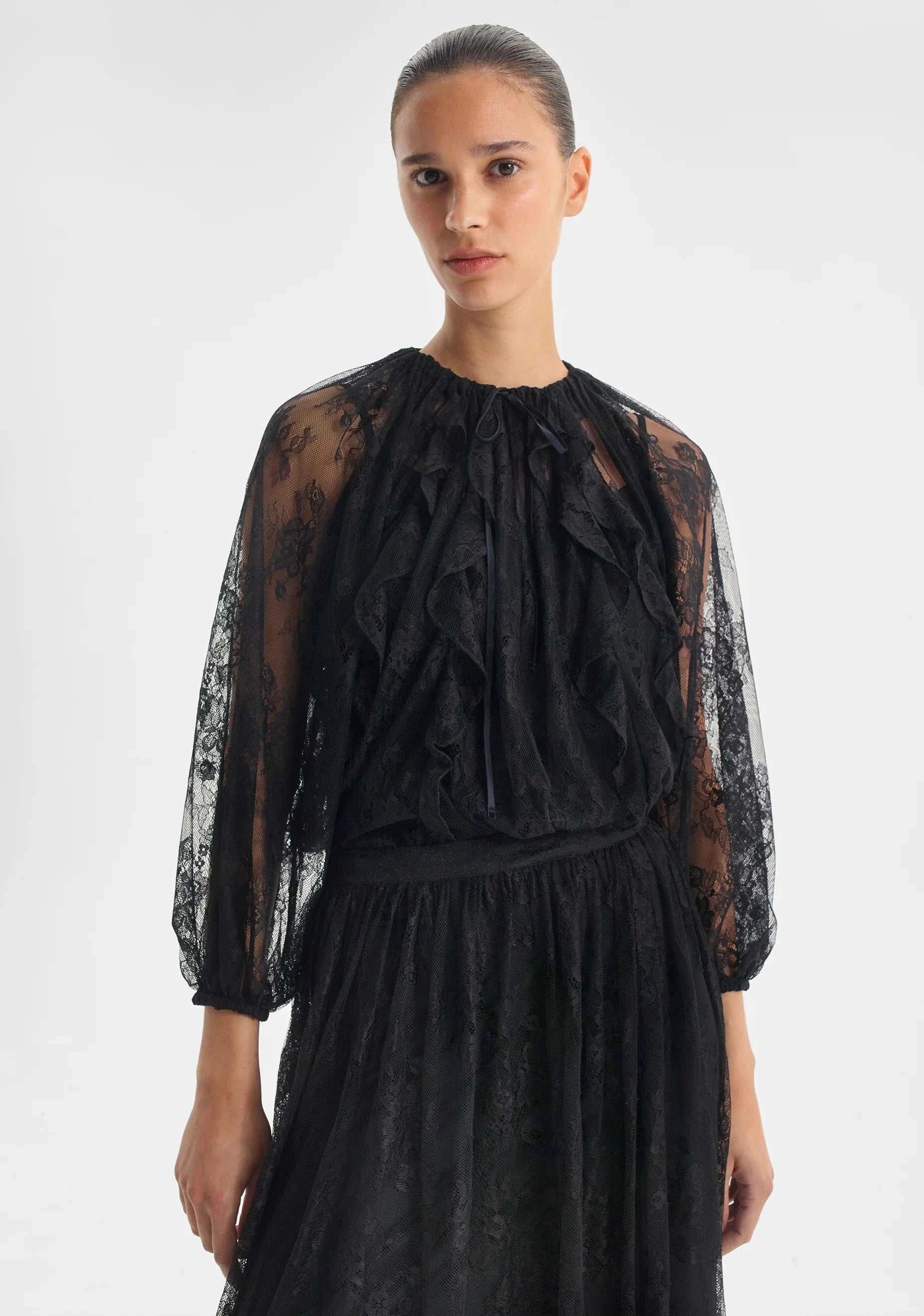 Morrison Bijoux Lace Blouse Black