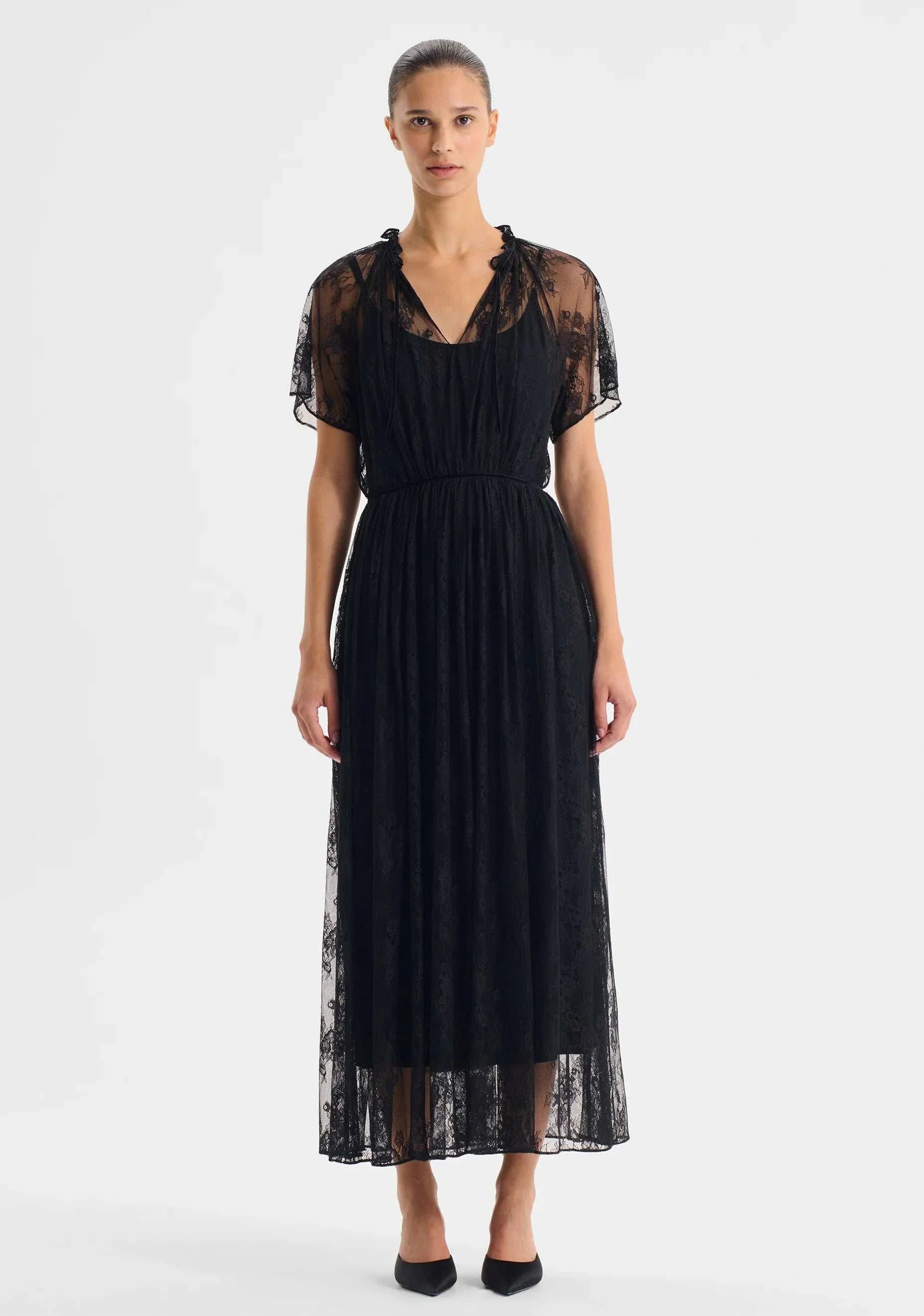 Morrison Bijoux Lace Dress Black