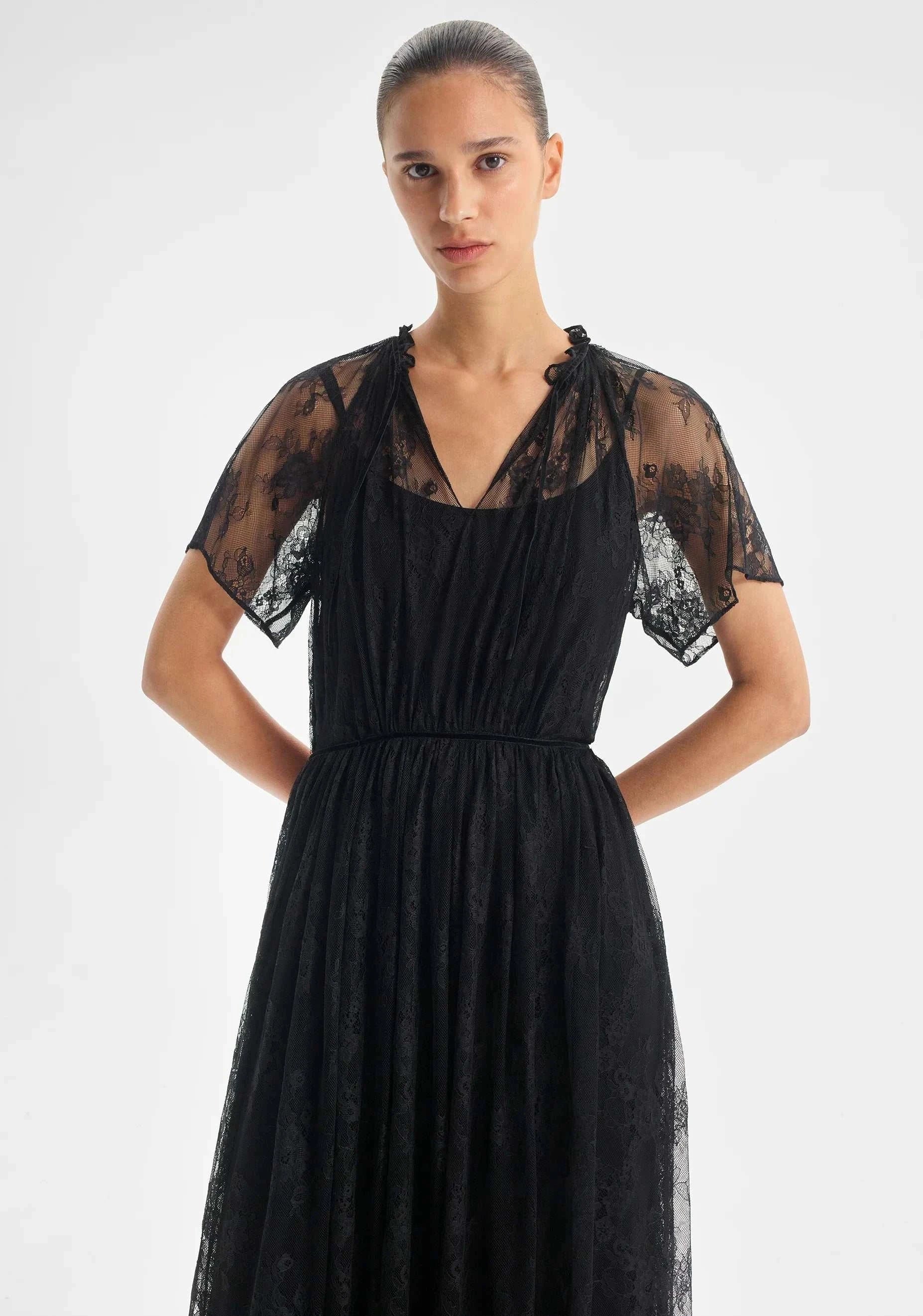 Morrison Bijoux Lace Dress Black