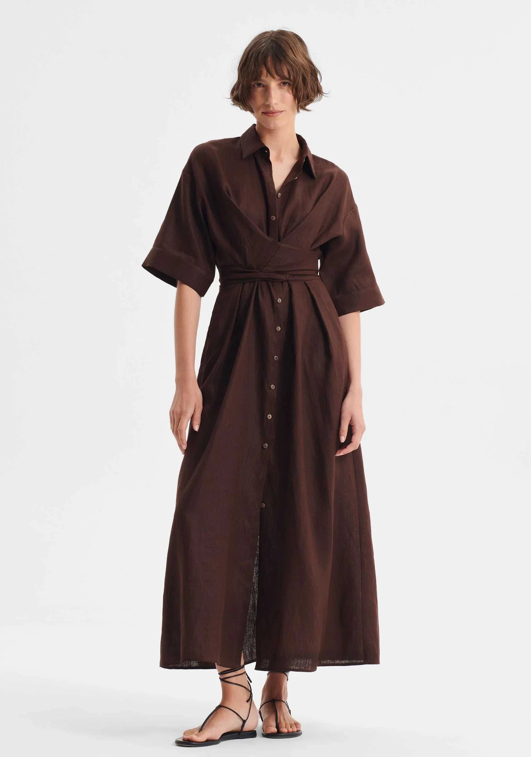 Morrison Harriet Dress Chocolate