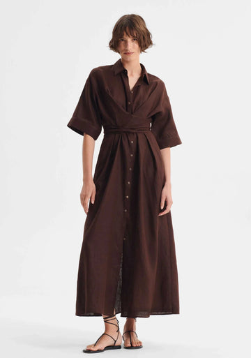 Morrison Harriet Dress Chocolate
