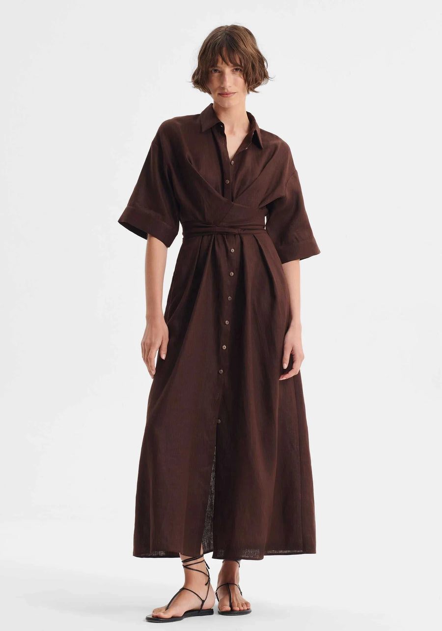 Morrison Harriet Dress Chocolate