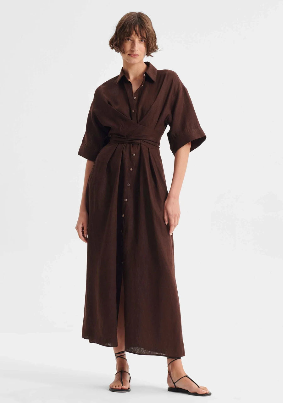 Morrison Harriet Dress Chocolate