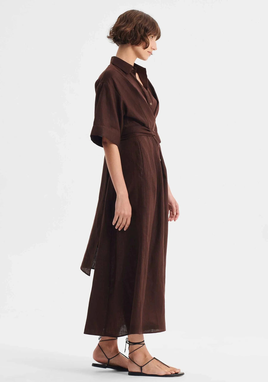 Morrison Harriet Dress Chocolate