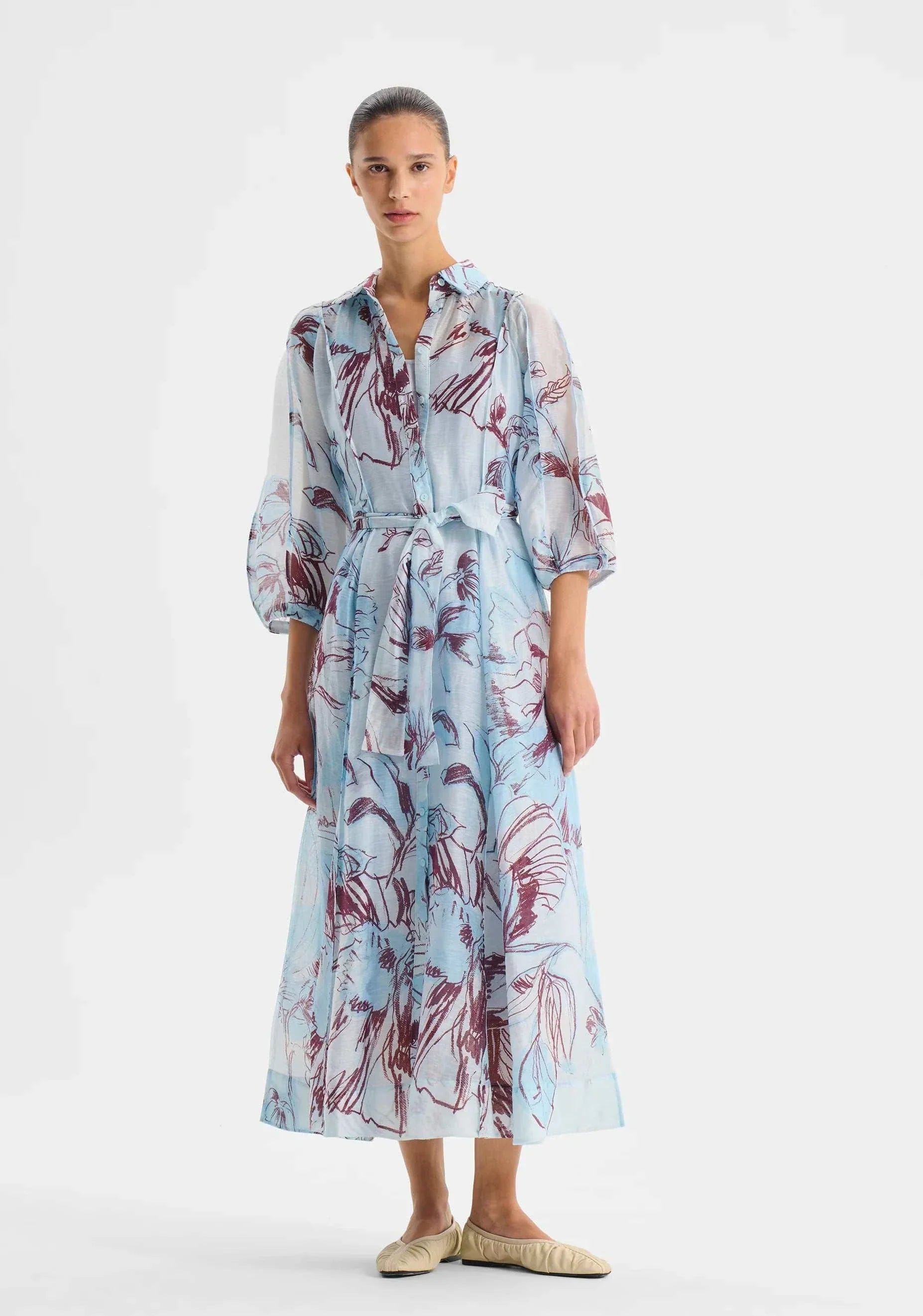 Morrison Mae Shirt Dress Sky    