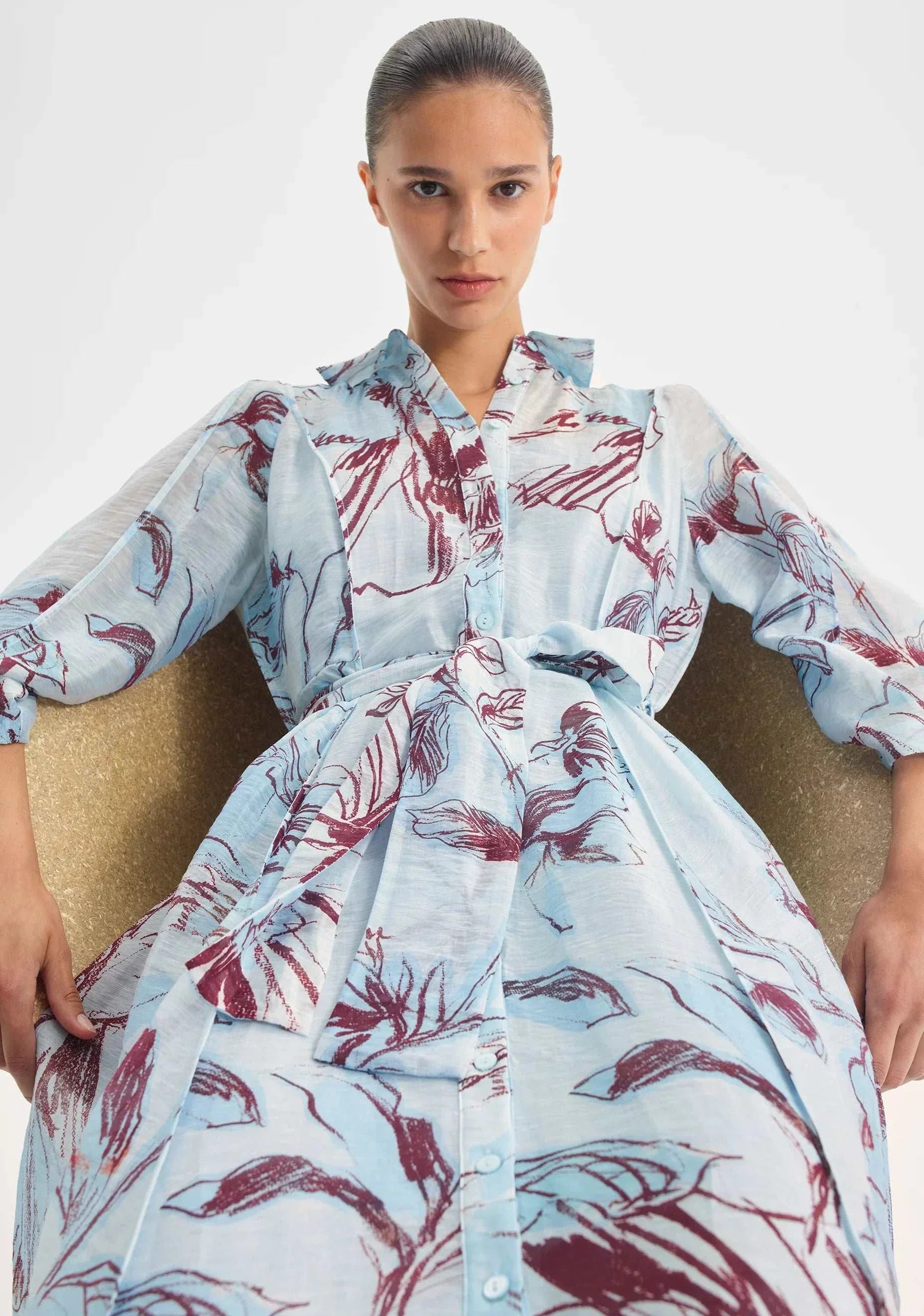 Morrison Mae Shirt Dress Sky    