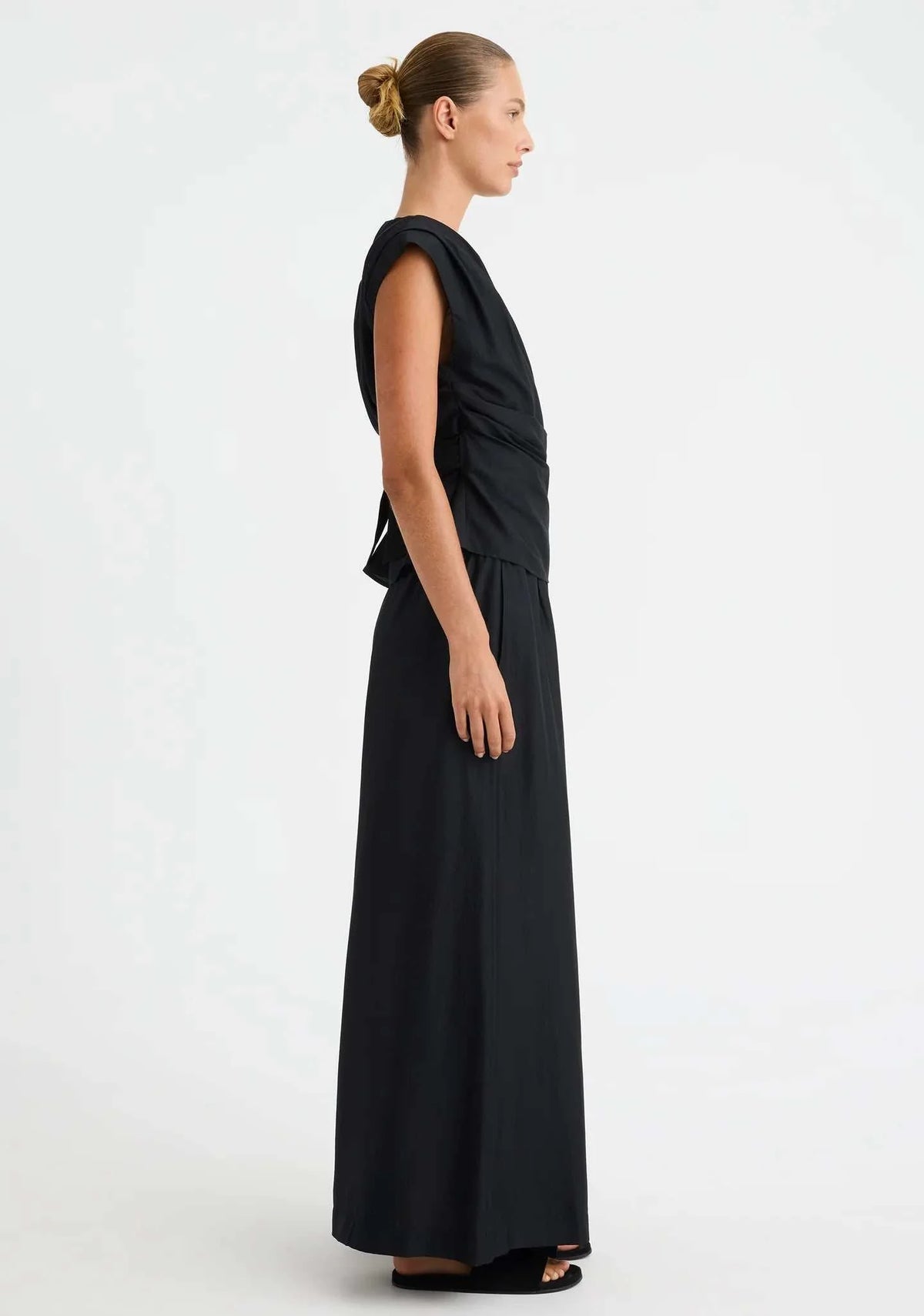 Morrison Celine Wrap Top Black