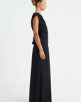 Morrison Celine Wrap Top Black