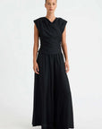 Morrison Celine Wrap Top Black