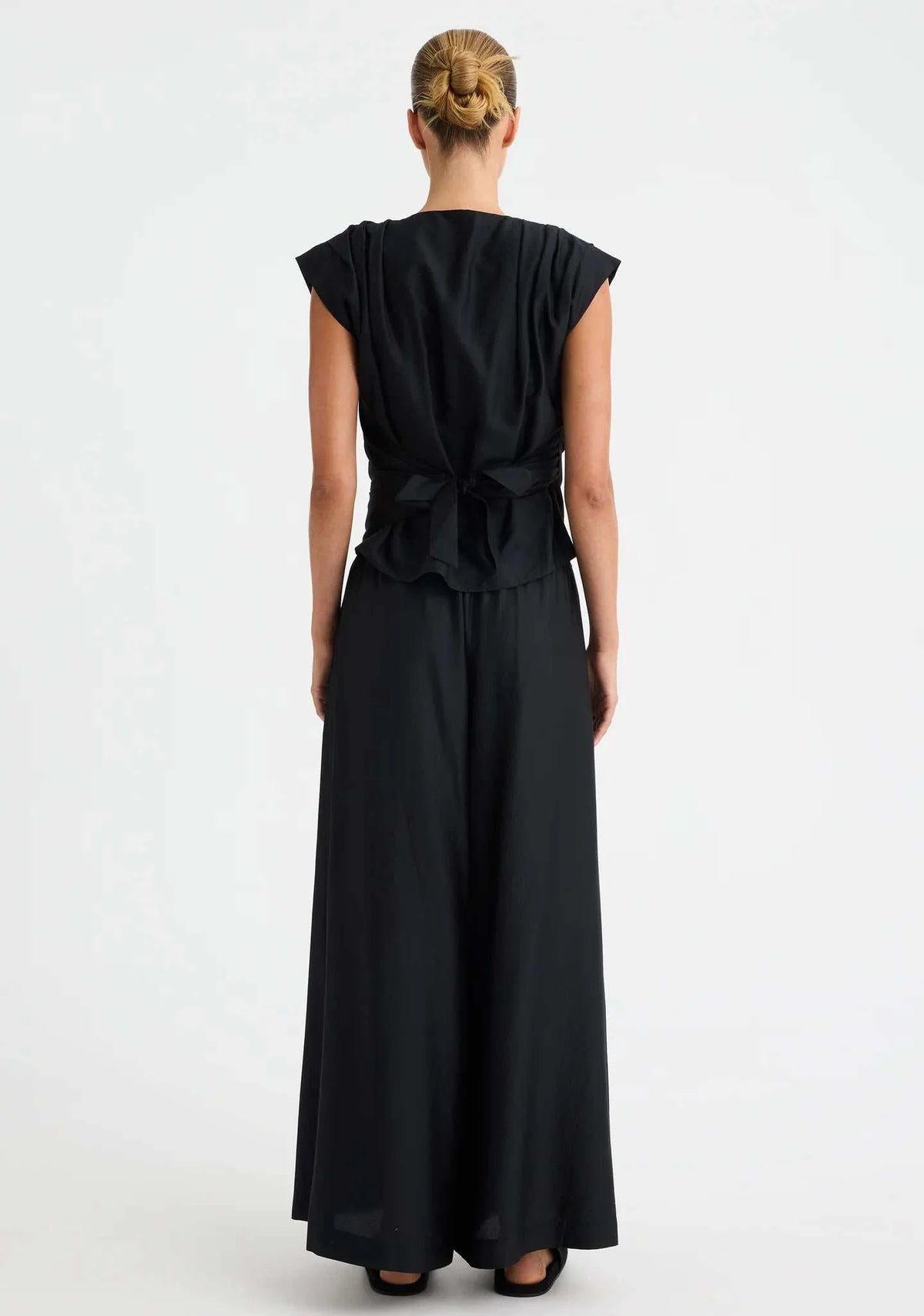 Morrison Celine Wrap Top Black