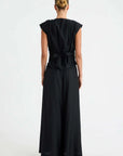 Morrison Celine Wrap Top Black
