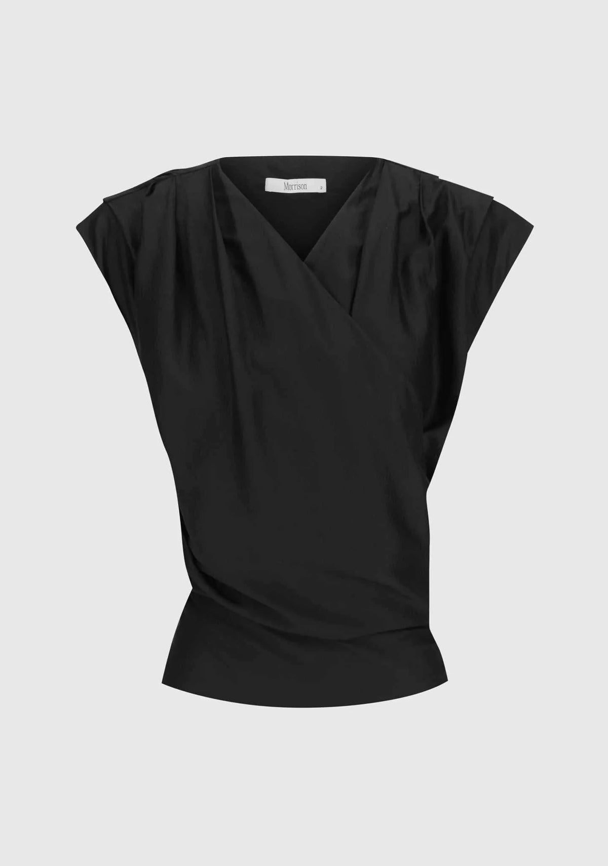 Morrison Celine Wrap Top Black
