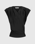 Morrison Celine Wrap Top Black