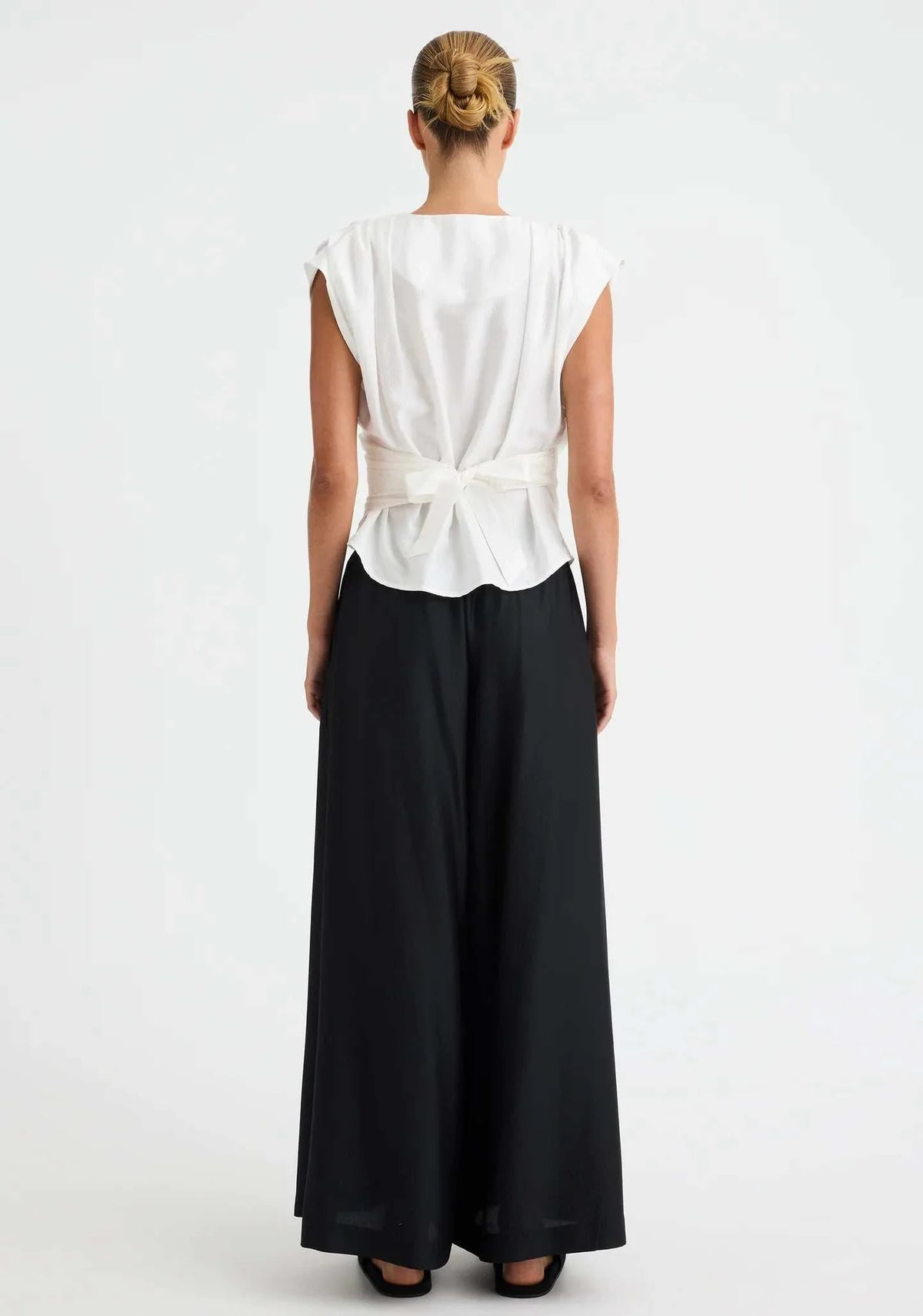Morrison Celine Wrap Top White