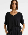 Morrison Millie V Neck Tee Black