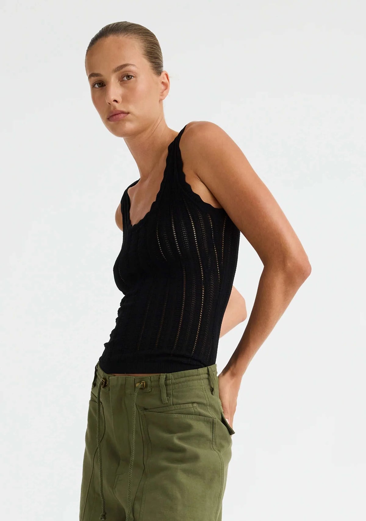 Morrison Odette Knit Tank Black