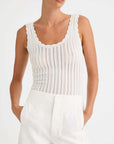 Morrison Odette Knit Tank White
