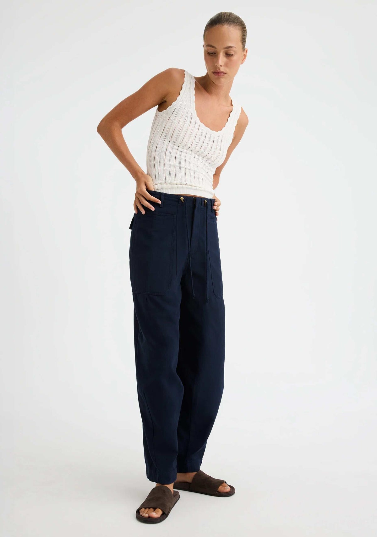 Morrison Odette Knit Tank White