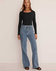 Morrison Cassie Long Sleeve Tee Black