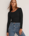 Morrison Cassie Long Sleeve Tee Black
