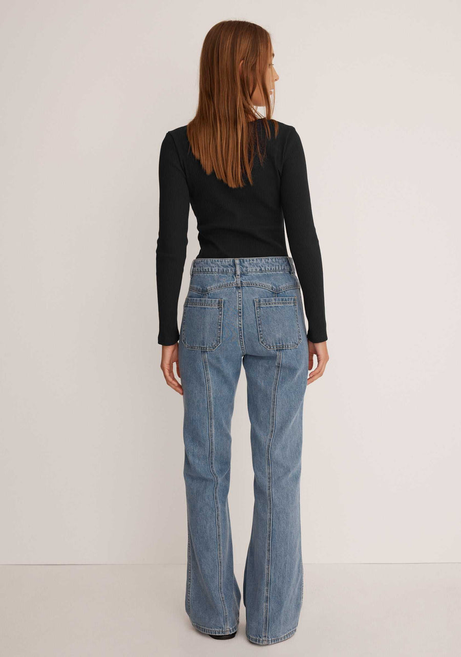 Morrison Cassie Long Sleeve Tee Black