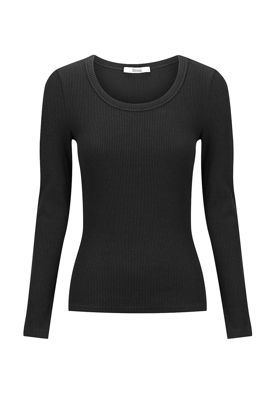 Morrison Cassie Long Sleeve Tee Black