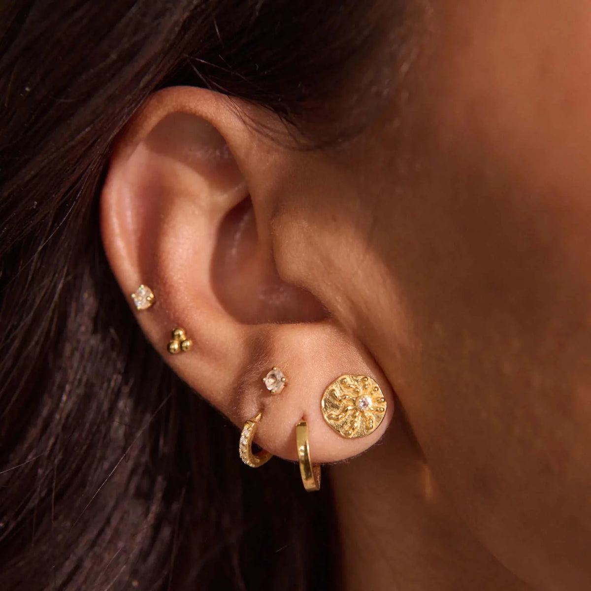 Murkani Of the Sea Small Stud Earrings Gold
