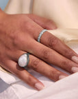 Murkani Of the Sea Baroque Pearl Ring Silver