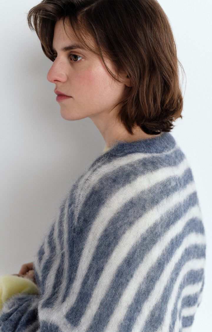 American Vintage Womens Sweater Nenybay Polar Melange Striped