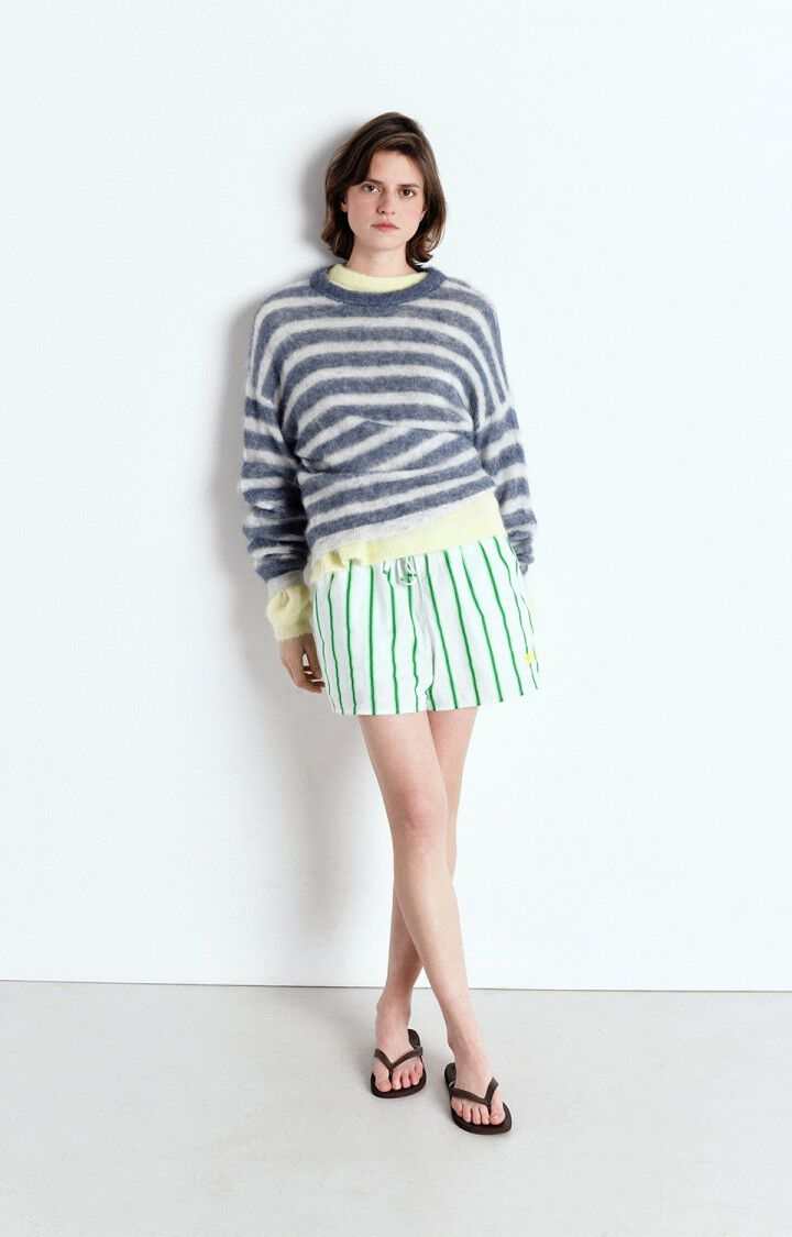 American Vintage Womens Sweater Nenybay Polar Melange Striped