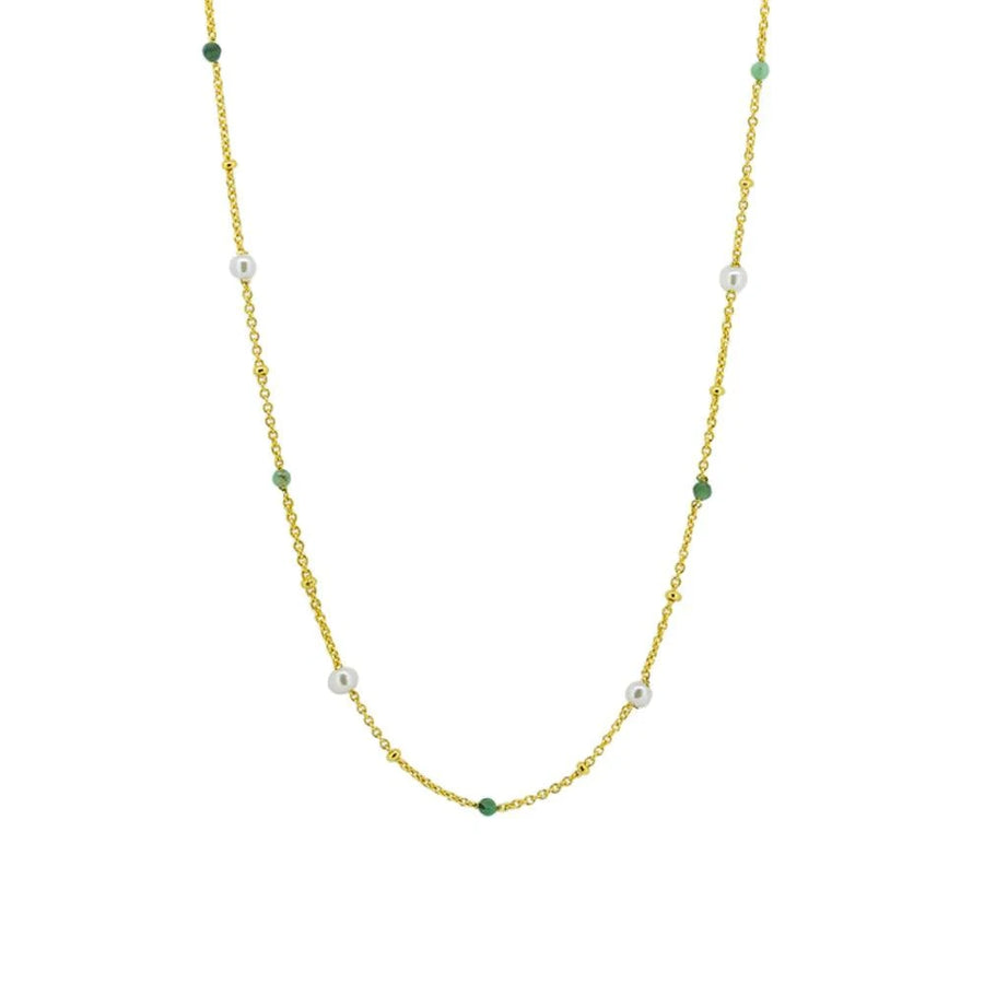 Dean Rosa Pearl Necklace Green