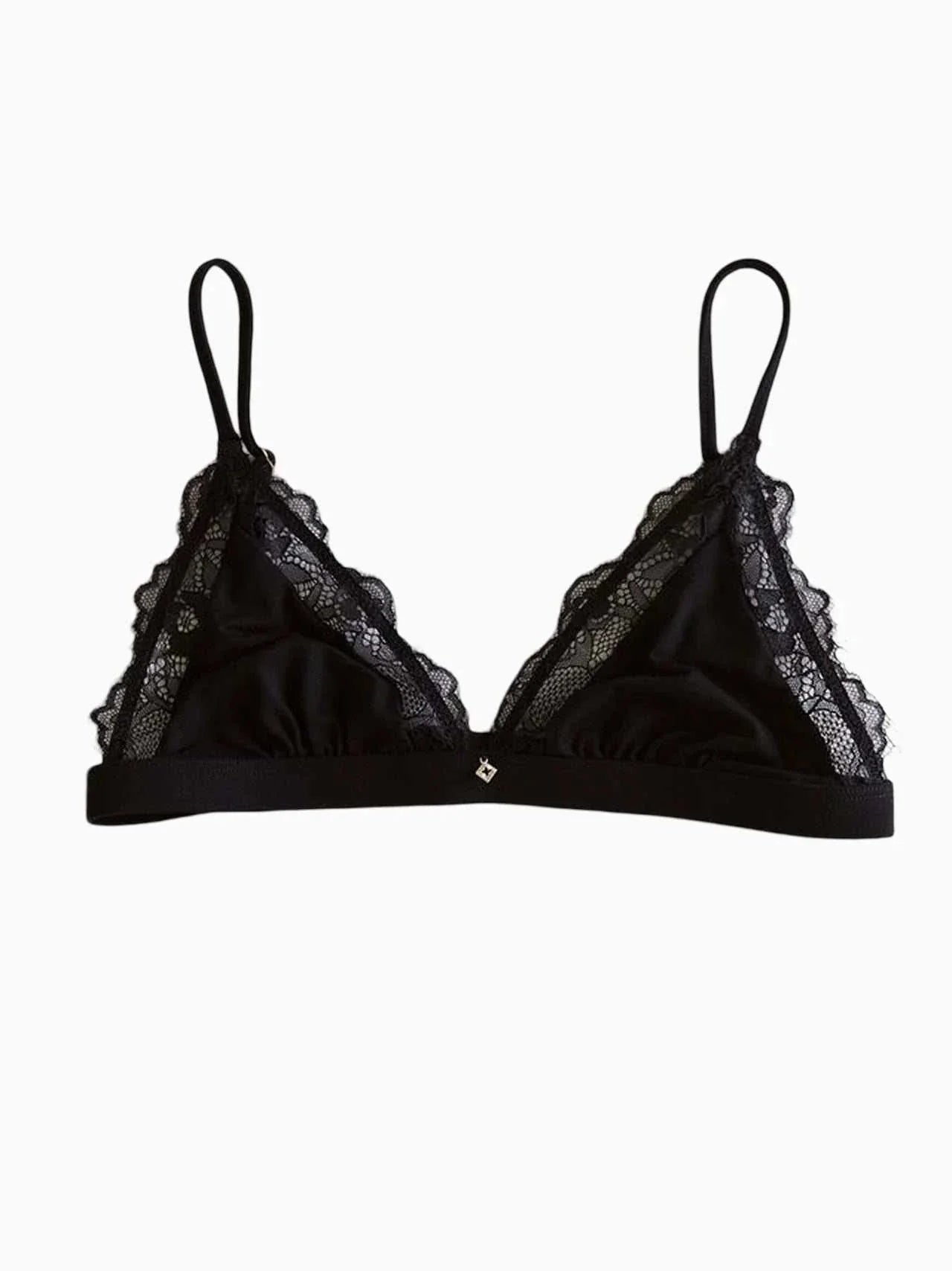 Nude Theory Lace Bralette Black