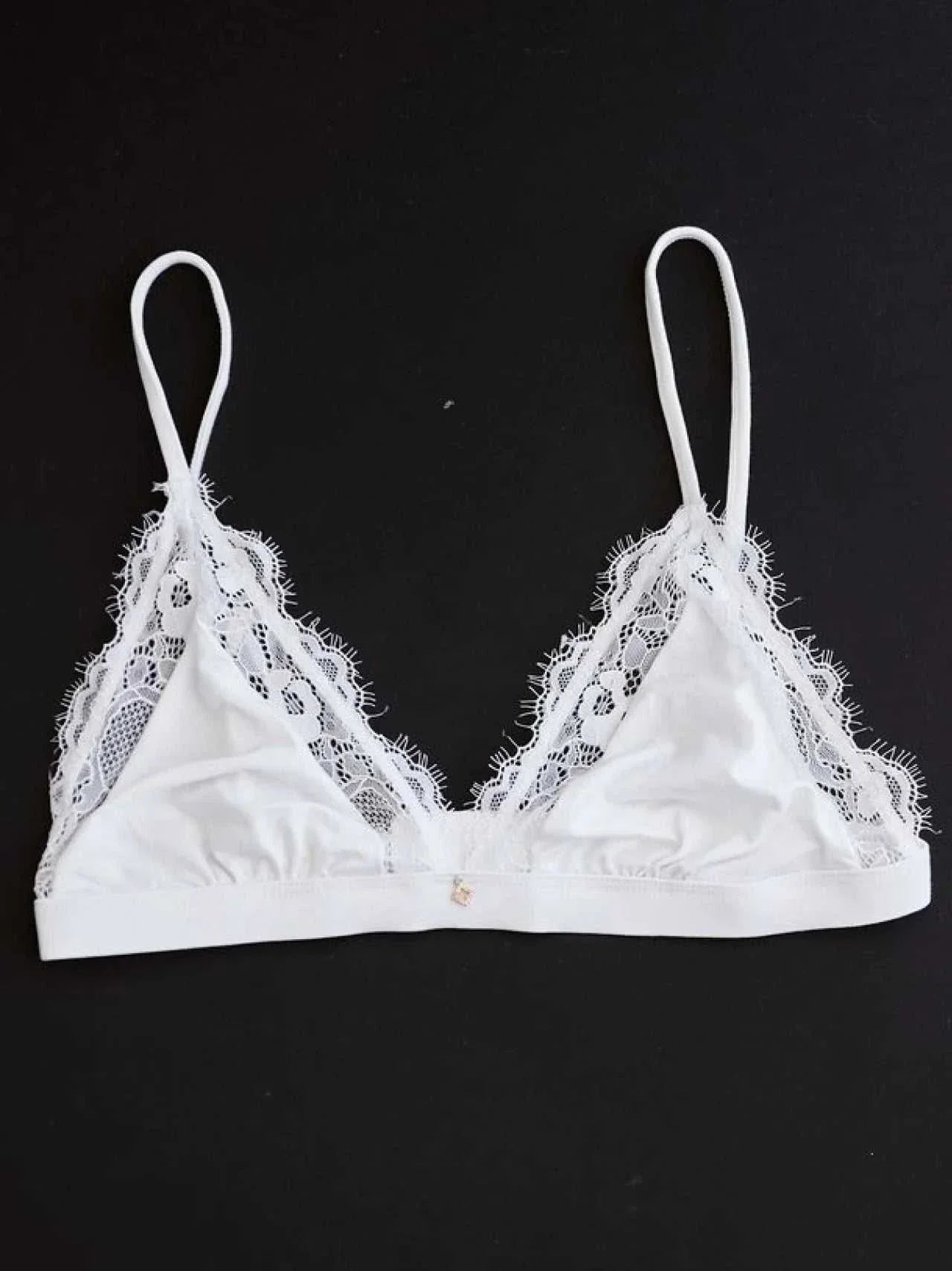 Nude Theory Lace Bralette White