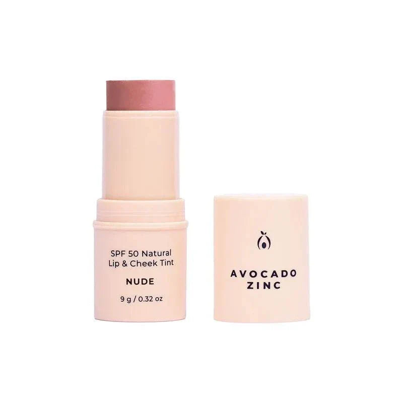 Avocado Zinc SPF 50 Natural Lip and Cheek Tint Nude