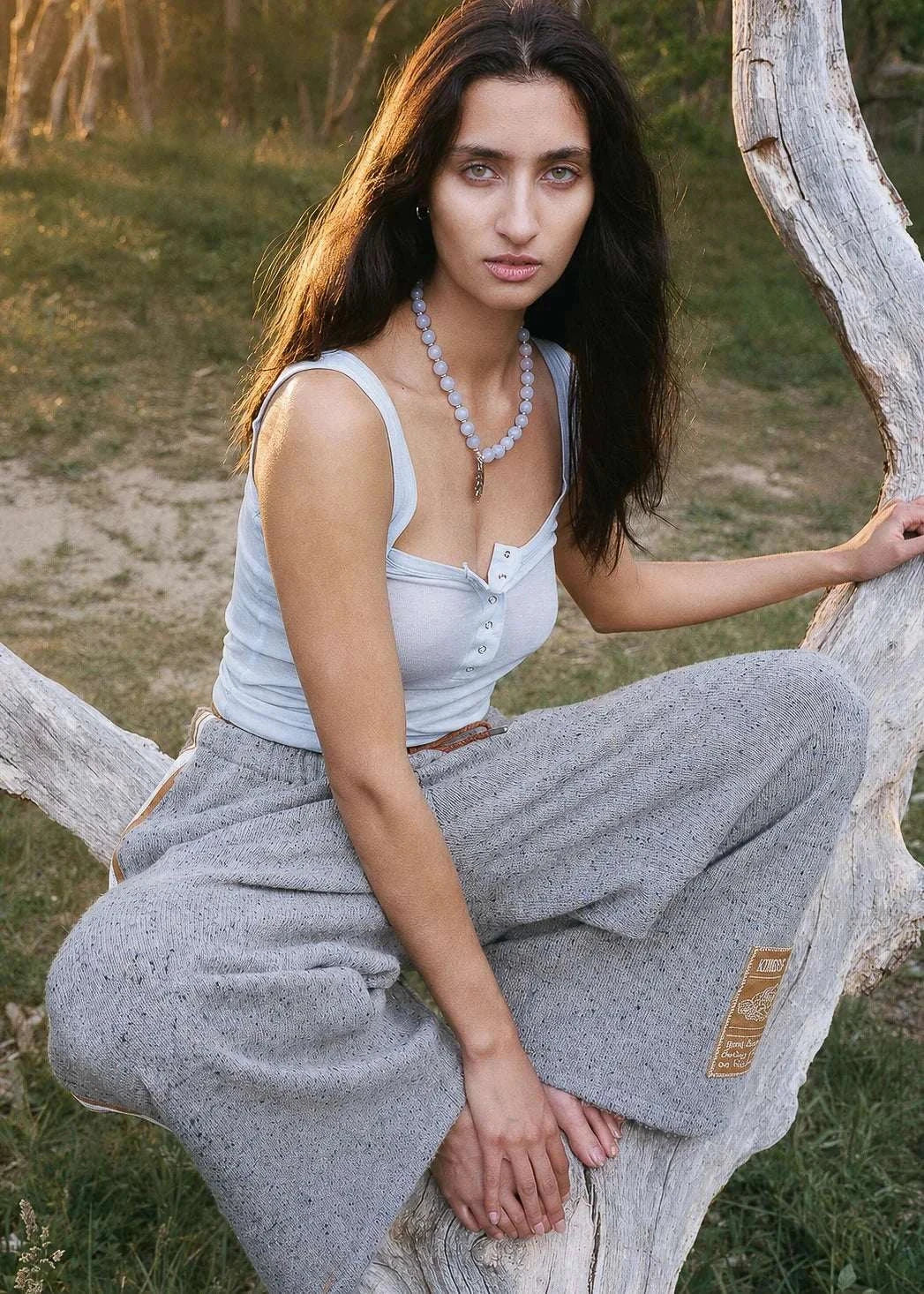 Kinga Csilla Rix Knit Hades Pant Grey