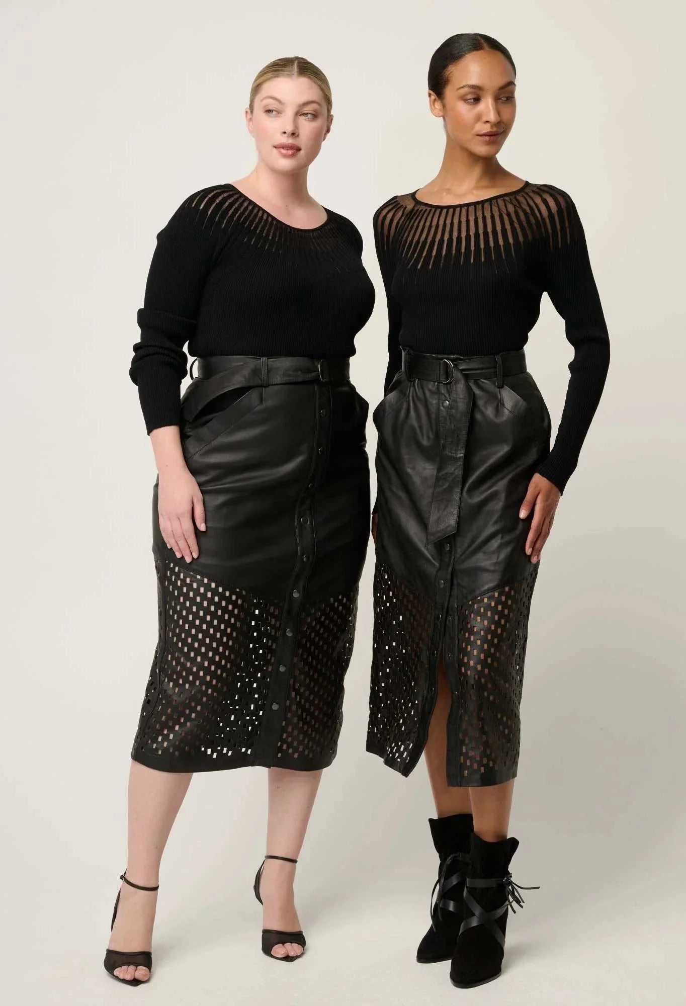 Once Was Rhiannon Viscose Sheer Knit Top