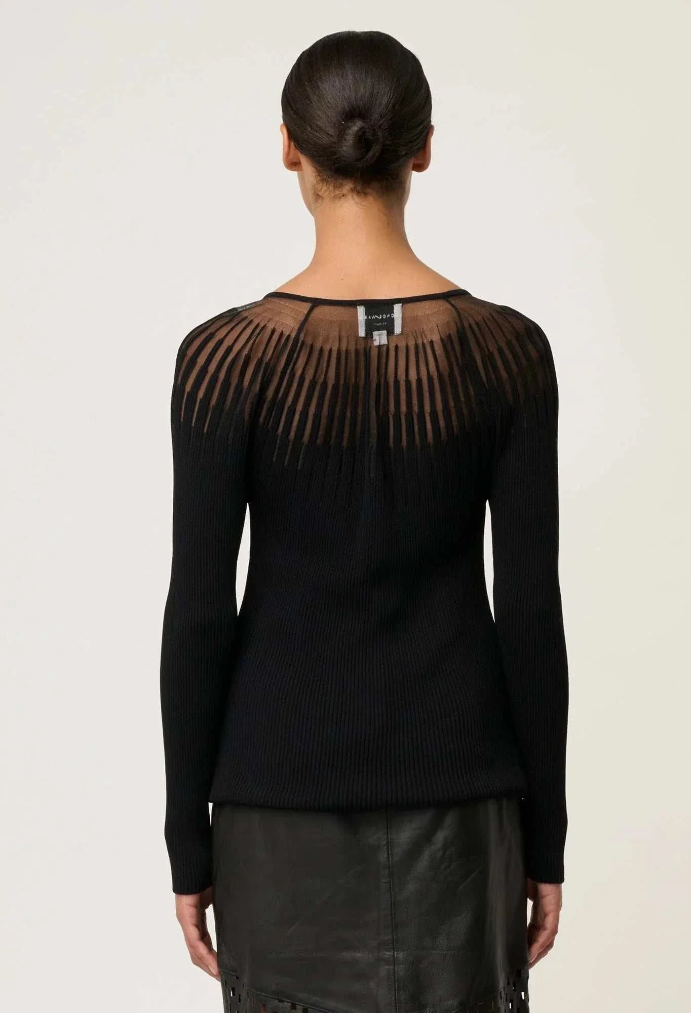 Once Was Rhiannon Viscose Sheer Knit Top