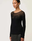 Once Was Rhiannon Viscose Sheer Knit Top
