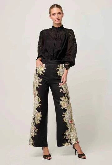 Once Was Sevilla Cotton Silk Shirt Onyx