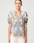 Once Was Calantha Cotton Silk Shirt Golden Medina