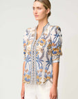 Once Was Calantha Cotton Silk Shirt Golden Medina
