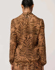 Once Was Camille Sheer Viscose Blouse Exotica