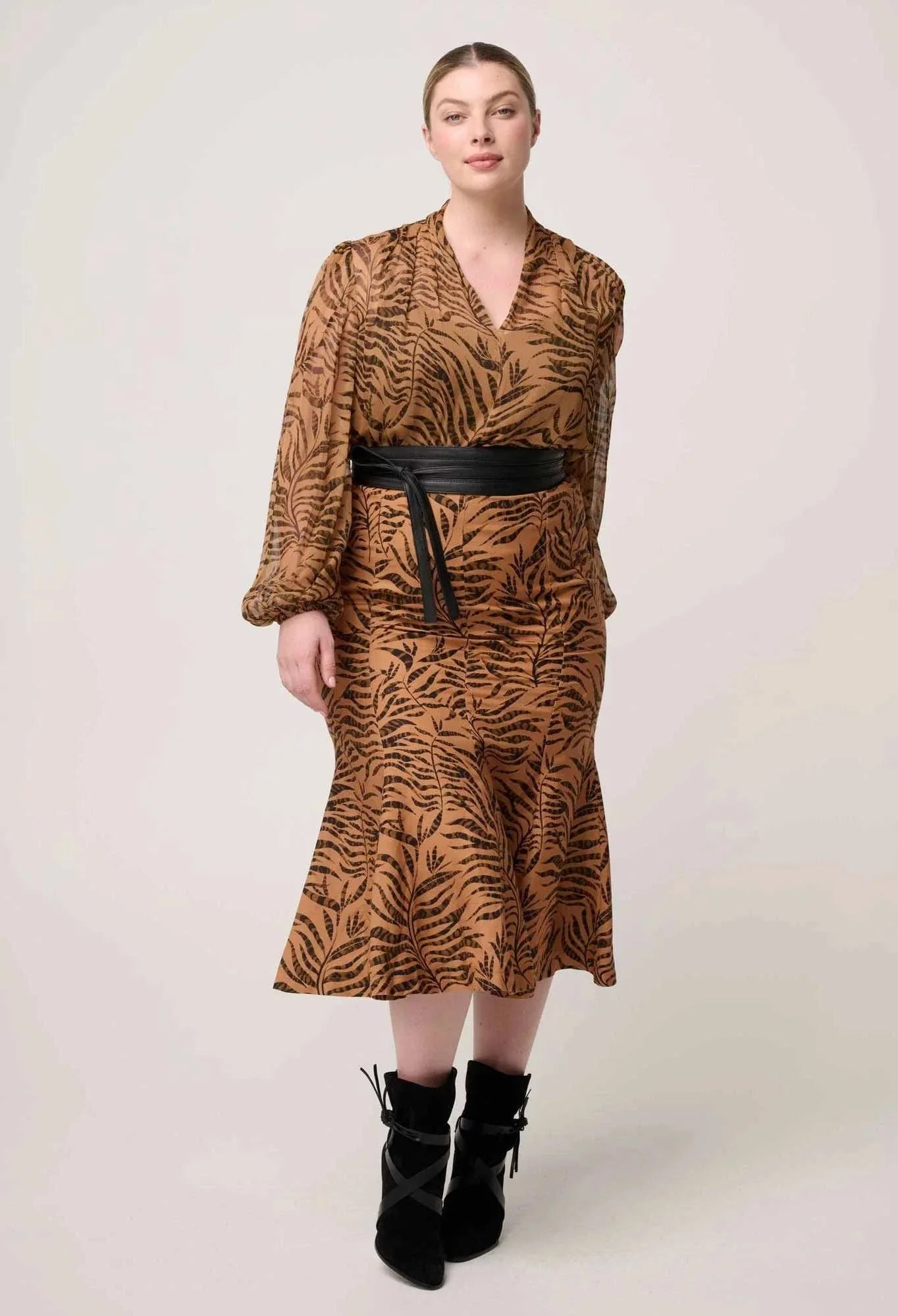 Once Was Camille Sheer Viscose Blouse Exotica