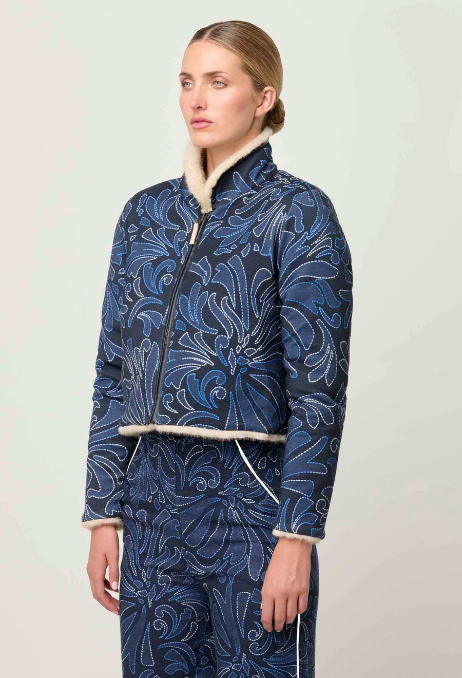 Once Was Rylie Reversible Faux Fur Jacket Altamira and Blanca