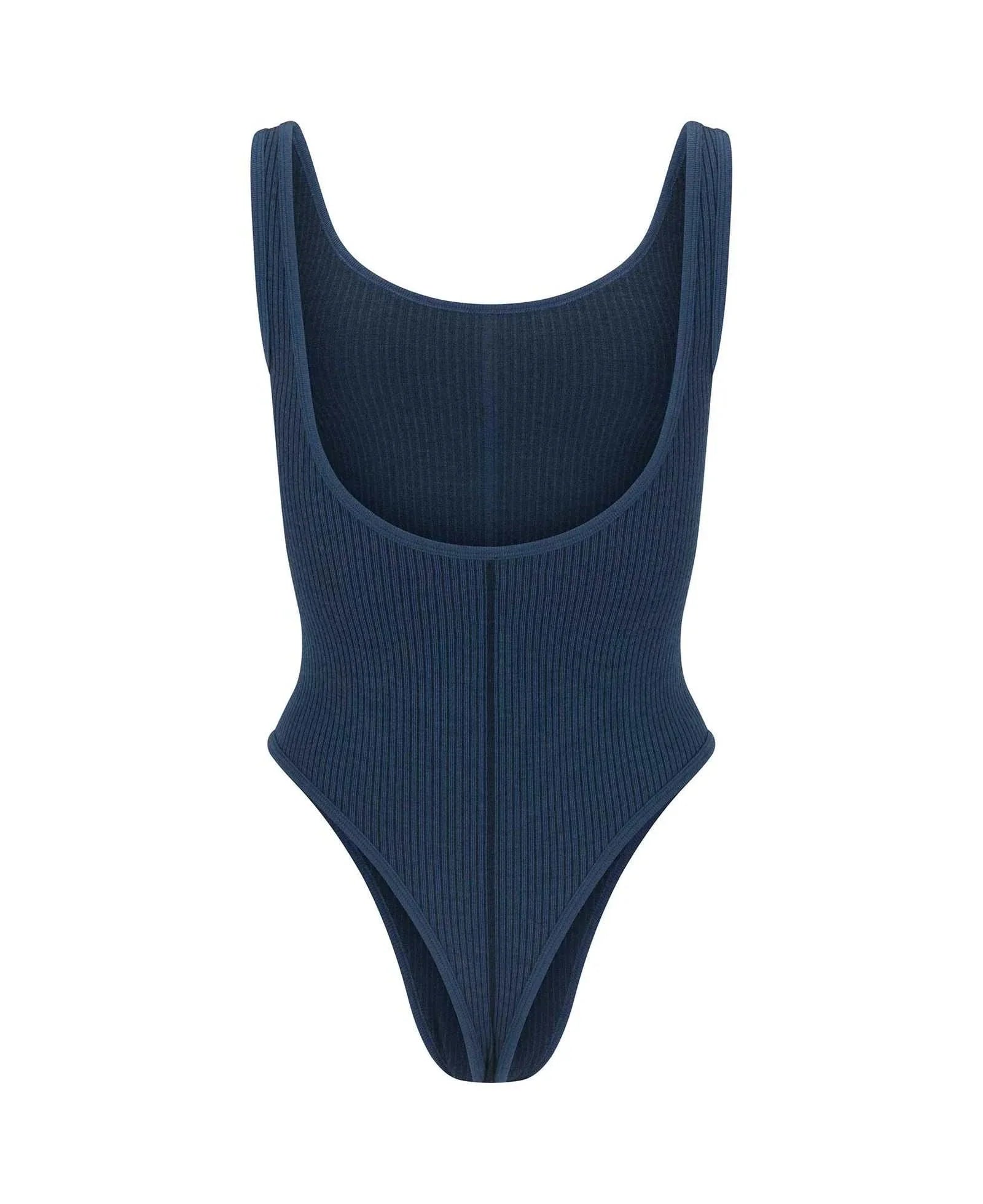 Nagnata Classic Wool Bodysuit Denim