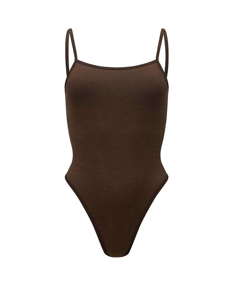 Nagnata Ballet Wool Bodysuit Bark