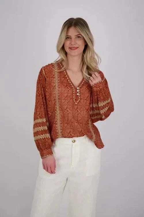 Maison Hotel Akua Blouse Papaya 
